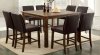 CM3688PT Edinburg Counter Height Dining Table Dark Oak w/Options