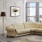 Apolo Sectional Sofa in Beige Leather by ESF w/Options