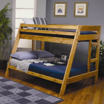 460093 Wrangle Hill Bunk Bed in Amber Wash by Coaster [CRKB-460093 Wrangle Hill]