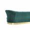 Arvada Sofa & Loveseat Set in Green Velvet by VIG w/Options