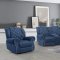 Grace Power Motion Sofa in Dark Blue by Global w/Options