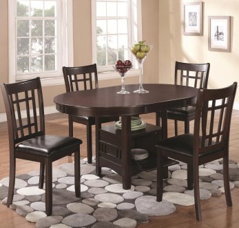 Lavon Dining Set 5Pc 102671 in Espresso by Coaster w/Options