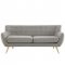 Remark EEI-1633 Sofa in Light Gray Fabric by Modway w/Options