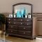 Camille 5Pc Bedroom Set CM7566 in Beige Fabric w/Options