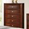 B285 Bedroom in Cherry w/B287 Bed & Optional Casegoods