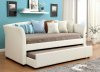 Delmar Daybed CM1956WH in White Leatherette w/Trundle