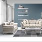 Laila Sofa, Loveseat & Chair Set in Fabric