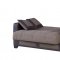 Elit Form Sofa Bed in Brown Fabric by Casamode w/Options