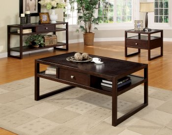 CM4323 Ambrose Coffee Table in Espresso w/Options [FACT-CM4323 Ambrose]