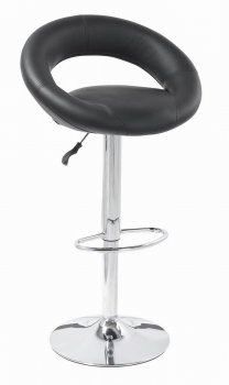 Set of 2 Black Vinyl Seat & Metal Base Modern Barstools [GRBA-HS-9060]