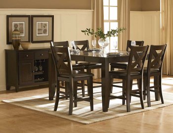 Crown Point 1372-36 Counter Height Dining Table w/Options [HEDS-1372-36 Crown Point]