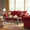 Dark Grey or Red Woven Chenille Contemporary Livng Room Sofa