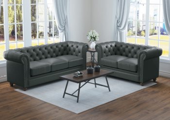 Wallstone Sofa Set 9517GRY in Gray by Homelegance [HES-9517GRY-Wallstone Set]