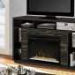 Joseph Electric Fireplace Media Console by Dimplex w/Crystals