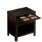 Contemporary One Drawer Nightstand With Storage Shelf