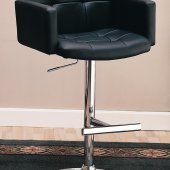 120352 Adjustable Bar Stool Set of 2 in Black by Coaster