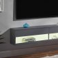 Ximena Floating TV Stand 91347 in Gunmetal by Acme w/LED