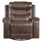 Putnam Recliner Sofa 9405BR in Brown Fabric by Homelegance