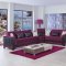 Four Seasons Sectional Sofa Bed in Burgundy by Casamode w/Option