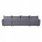 Marcin Sectional Sofa 51830 in Gray Fabric by Acme