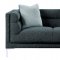 Vernice Sofa & Loveseat 9809BU in Dark Blue Grey by Homelegance