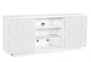 Arianna Media Console in White w/Optional Legs [SFMATV-Arianna White]