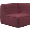 Align 5Pc Sectional Sofa Set in Red Fabric by Modway