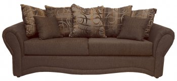 Brown Fabric Traditional Sofa & Loveseat Set w/Optional Chair [CHFS-TU-3200-Pumped-Godiva]