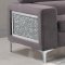 U9345 Sofa in Dark Grey Microsuede Fabric by Global w/Options