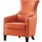 Arles Accent Chair1270F2S in Orange Fabric by Homelegance