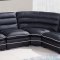 U4150 Sectional Sofa Black Bonded Leather - Global Furniture USA