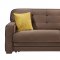 Fluo Koala Brown Sofa Bed in Fabric w/Optioins