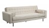 Premium Off White Fabric Modern Convertible Sofa Bed