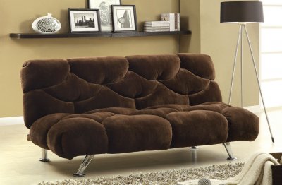 CM2910 Bendi Sofa Bed in Dark Brown Fabric