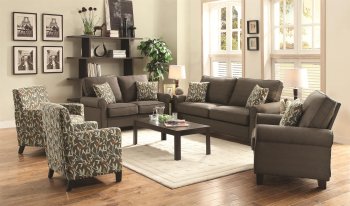 Noella Sofa in Grey Fabric 504781 by Coaster w/Options [CRS-504781 Noella]