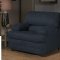 6525 Clara Sofa & Loveseat Set in Black Fabric by Chelsea