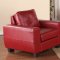 G209 Sofa & Loveseat in Red Bonded Leather by Glory w/Options