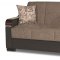 Uptown Sofa Bed in Brown Fabric by Casamode w/Options