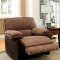 Hazlet Reclining Sofa CM6581 in Brown Fabric w/Options