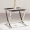 Set of Glass Top Contemporary Coffee & End Tables W/Chrome Legs