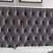 Lexi Upholstered Bed in Grey Velvet Fabric by Meridian w/Options