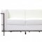 Charles Petite Leather Sofa in White by Modway w/Options