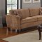 504051 Marya Sofa & Loveseat in Caramel Fabric by Coaster