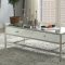 Weigela Coffee Table 80555 in Mirror & Chrome by Acme w/Options