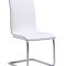 D648DT Dining Set 5Pc by Global w/D490DC White Chairs