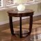 Crystal Falls Coffee & 2 End Tables Set CM4336 in Dark Cherry