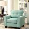 Claire CM6266BL Sofa in Blue Fabric w/Options