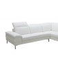 Carnation Sectional Sofa 1872 in White Eco-Leather by VIG