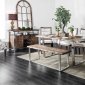 Mandy Industrial Style Dining Table CM3451A-T in Oak w/Options