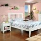 CM7908WH Pine Brook Kids Bedroom 4Pc Set in White w/Options